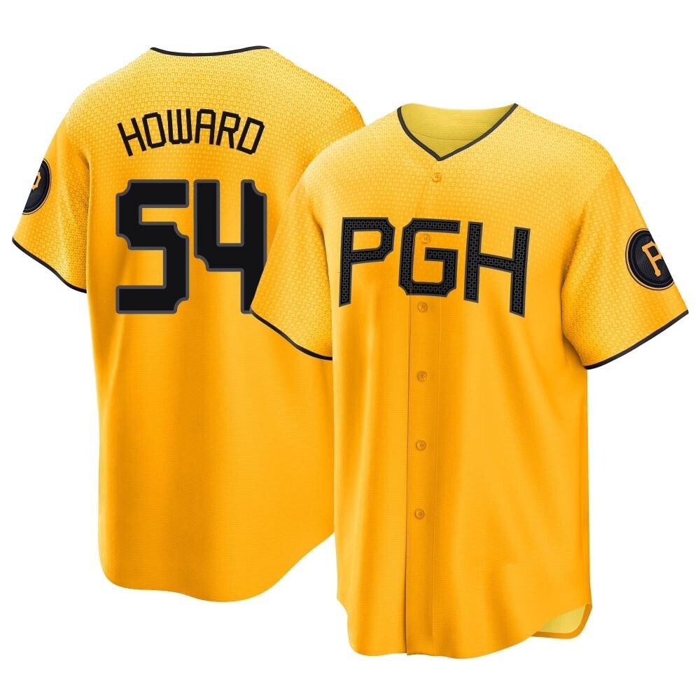 Replica Pittsburgh Pirates Sam Howard 2023 City Connect Jersey - Gold Replica Pittsburgh Pirates Sam Howard 2023 City Connect Jersey - Gold