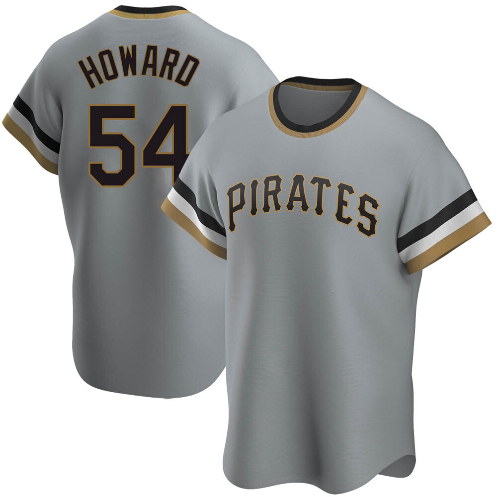 Replica Pittsburgh Pirates Sam Howard Road Cooperstown Collection Jersey - Gray Replica Pittsburgh Pirates Sam Howard Road Cooperstown Collection Jersey - Gray