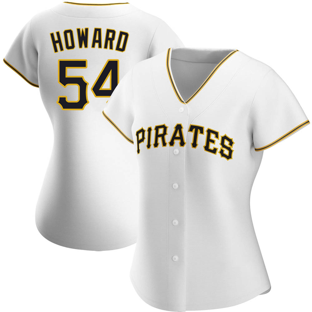 Women's Authentic Pittsburgh Pirates Sam Howard Home Jersey - White Women's Authentic Pittsburgh Pirates Sam Howard Home Jersey - White