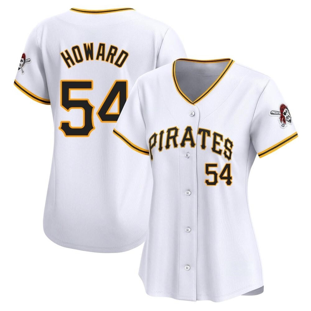 Women's Limited Pittsburgh Pirates Sam Howard Home Jersey - White Women's Limited Pittsburgh Pirates Sam Howard Home Jersey - White