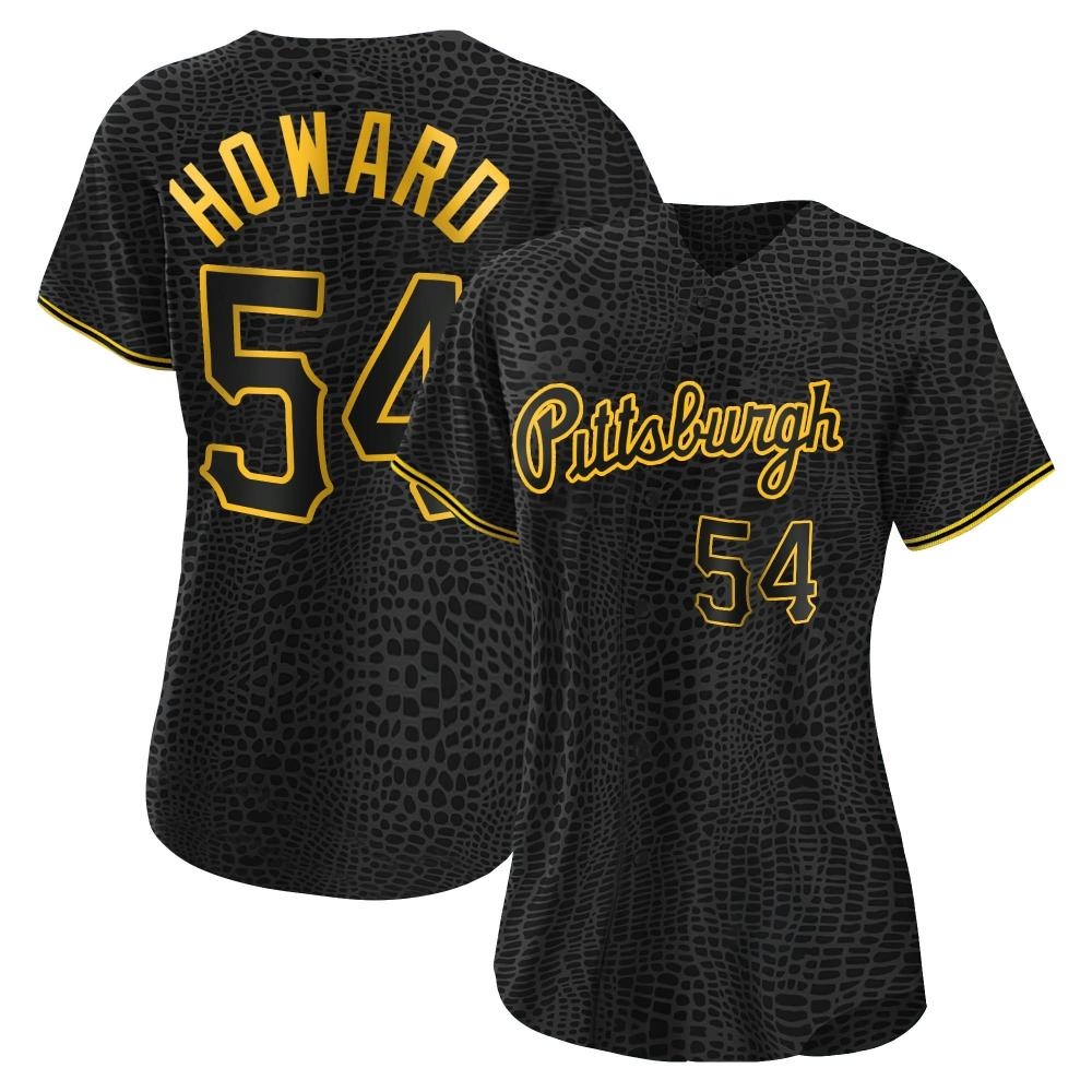 Women's Replica Pittsburgh Pirates Sam Howard Snake Skin City Jersey - Black Women's Replica Pittsburgh Pirates Sam Howard Snake Skin City Jersey - Black