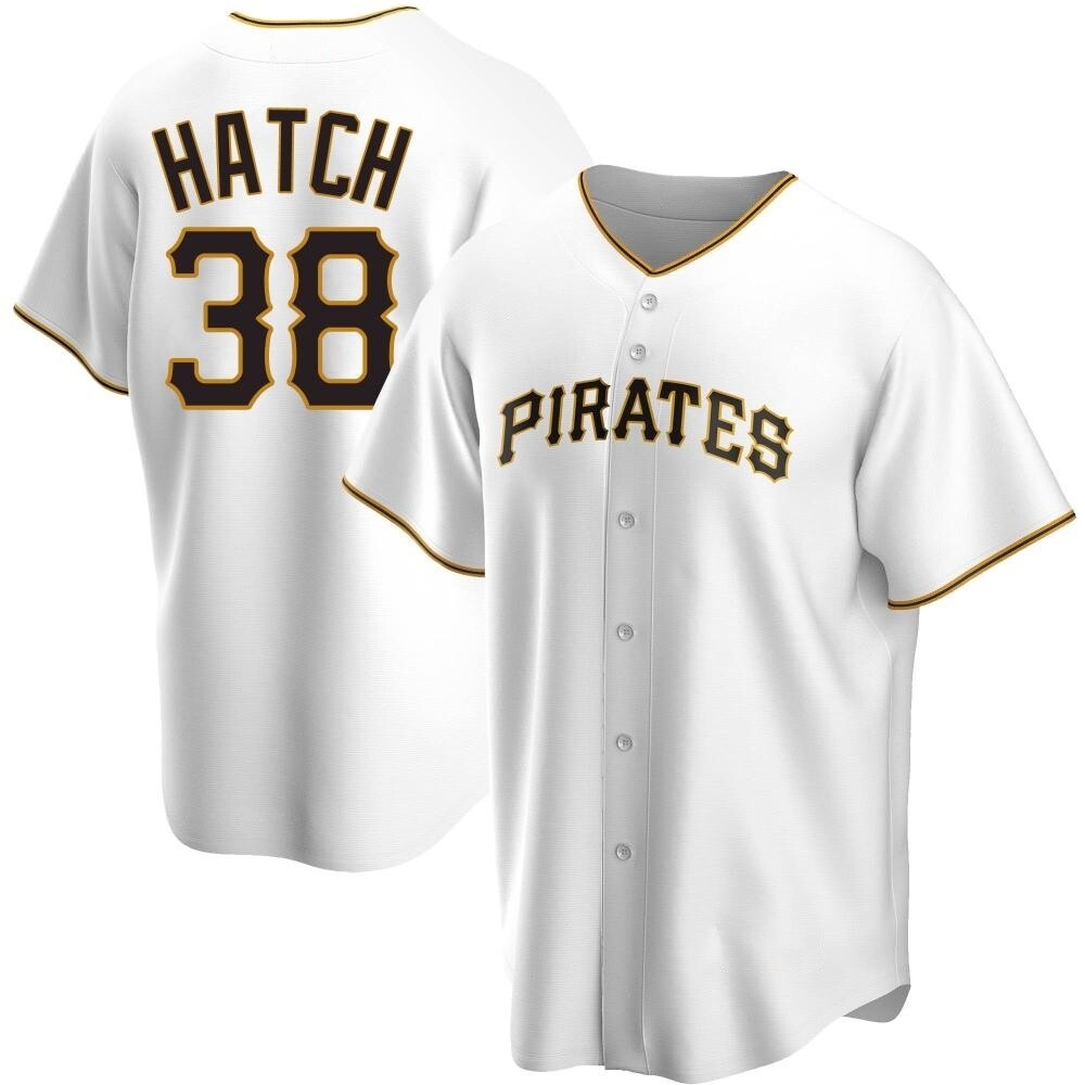 Replica Pittsburgh Pirates Thomas Hatch Home Jersey - White Replica Pittsburgh Pirates Thomas Hatch Home Jersey - White