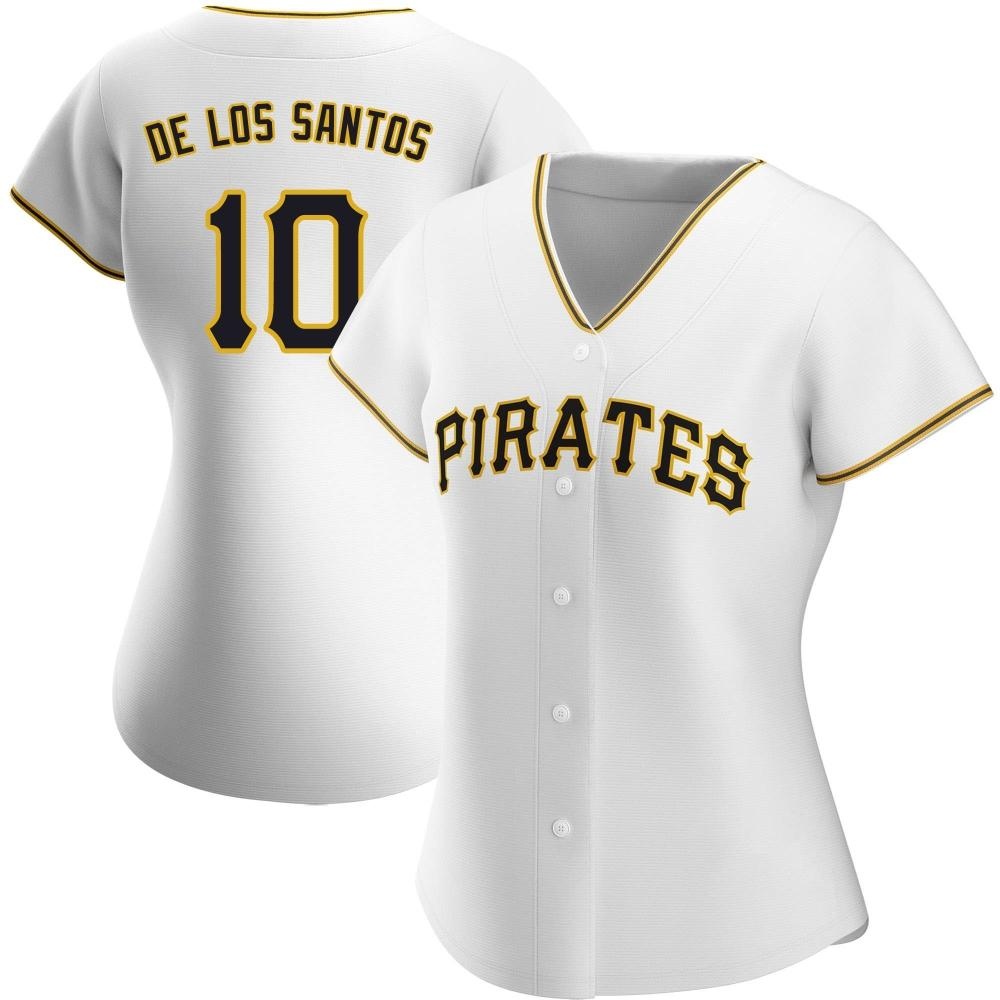Women's Replica Pittsburgh Pirates Yordany De Los Santos Home Jersey - White Women's Replica Pittsburgh Pirates Yordany De Los Santos Home Jersey - White