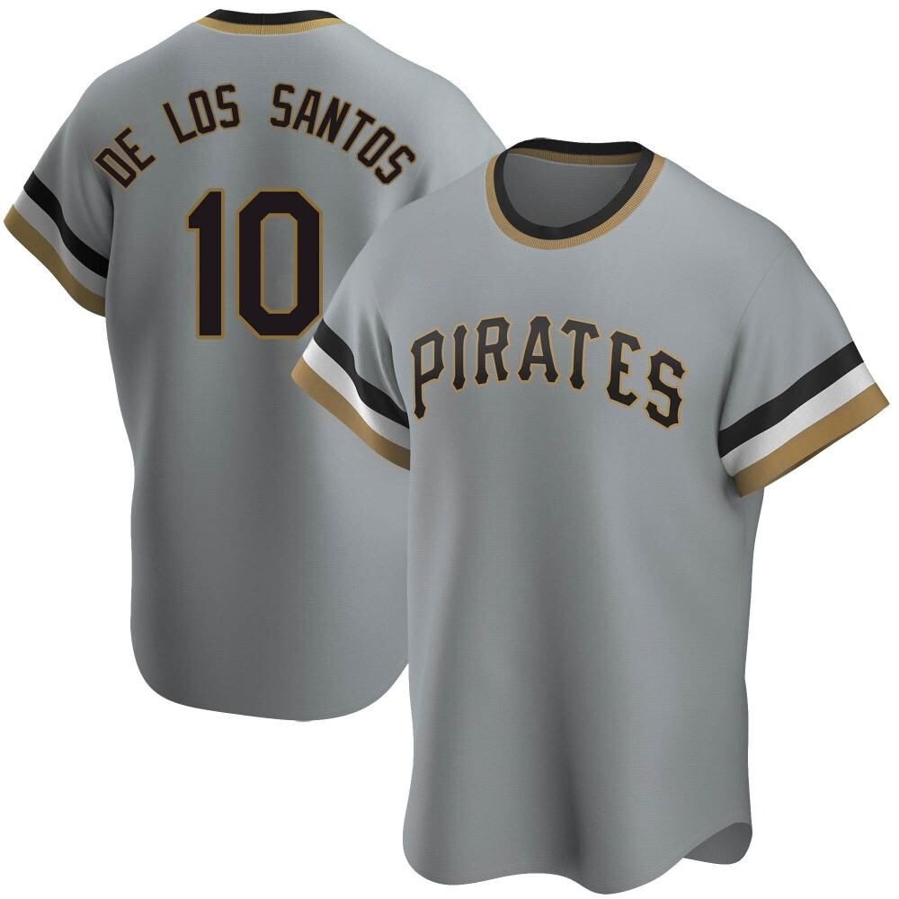 Youth Replica Pittsburgh Pirates Yordany De Los Santos Road Cooperstown Collection Jersey - Gray Youth Replica Pittsburgh Pirates Yordany De Los Santos Road Cooperstown Collection Jersey - Gray