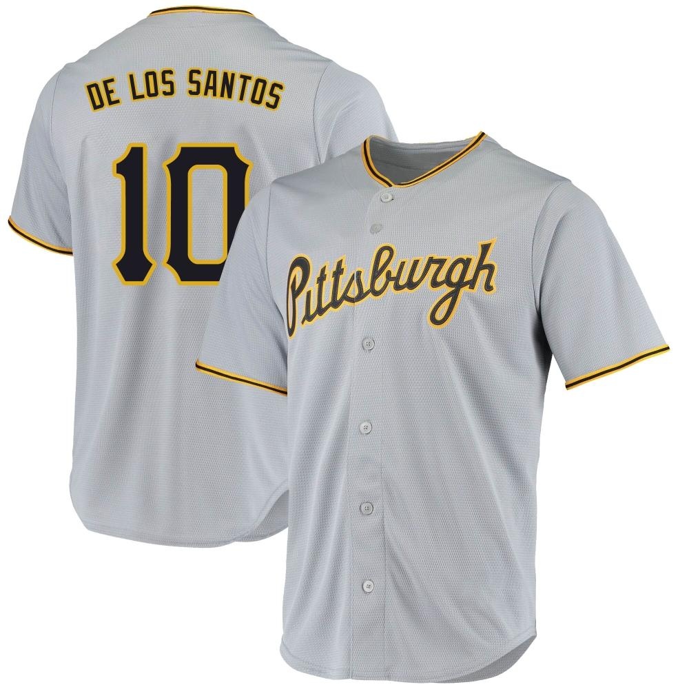 Youth Replica Pittsburgh Pirates Yordany De Los Santos Road Jersey - Gray Youth Replica Pittsburgh Pirates Yordany De Los Santos Road Jersey - Gray